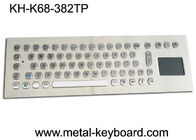 Изрезанная клавиатура сенсорной панели доказательства вандала промышленная с портом Усб и 70 ключами