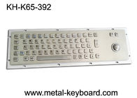 Клавиатура компьютера 65 ключей промышленная с трекболом держателя панели
