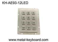 Задняя светлая числовая клавиатура металла в 3x4 кнопочной панели нержавеющей стали ключей матрицы 12